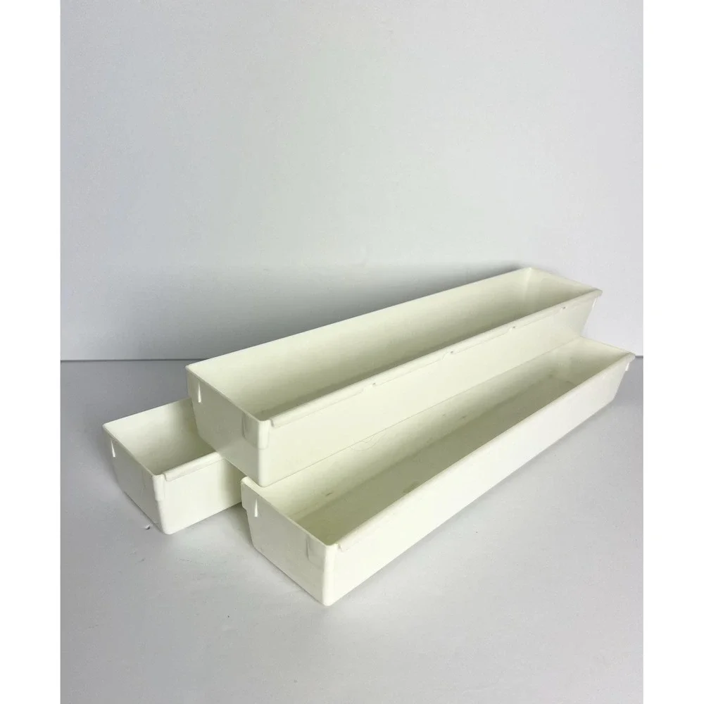 Rubbermaid Vintage Interlocking Drawer Organizers JBI-2917 Total 3 - 15 x 3 x 2